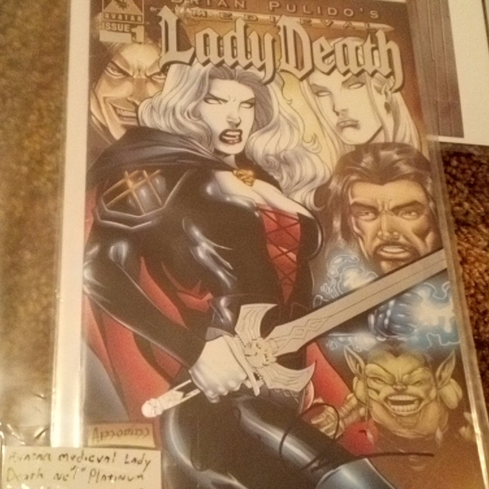 Autograph ladydeath comic signed by Brian pulido
